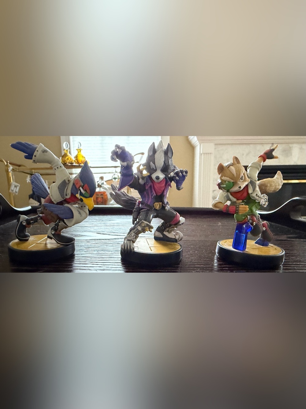 Nintendo Amiibo Star Fox Complete Set Fox Falco Wolf Super Smash Bros 3 Figures